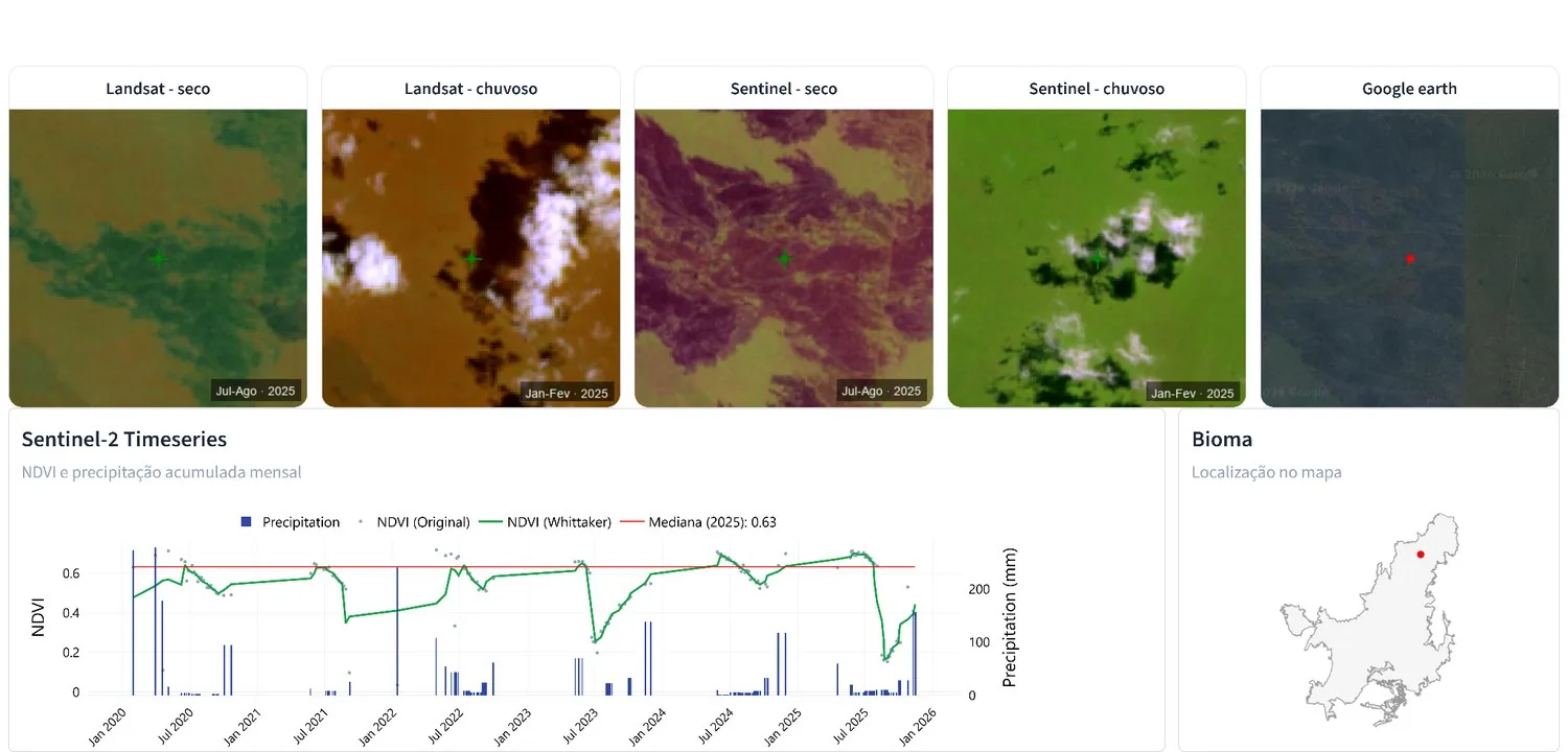 Landsat, Sentinel and Google Earth comparison for Savanna Formation