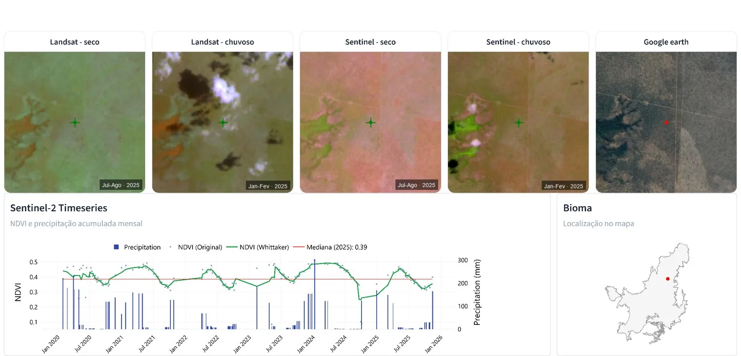 Landsat, Sentinel and Google Earth comparison for Savanna Formation