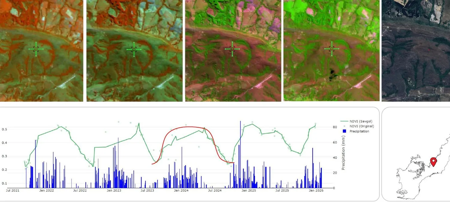 Landsat, Sentinel and Google Earth comparison for Grassland Formation